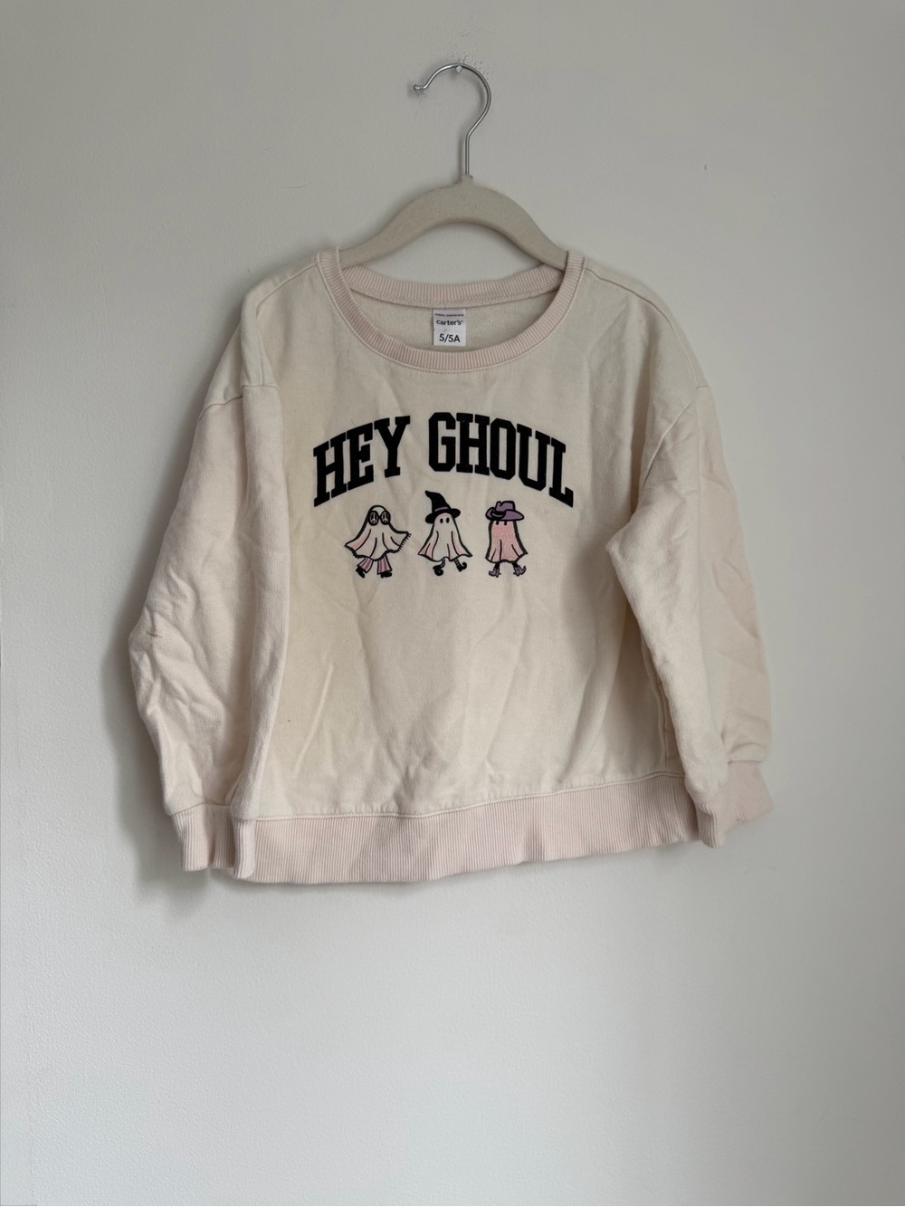Carter’s ‘Hey Ghoul Ghost’ Graphic Sweatshirt (Size 5)
